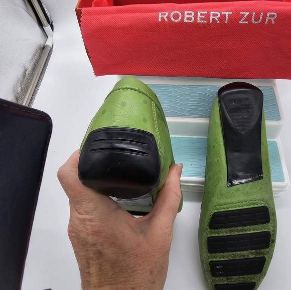 Robert Zur Petra True Glove Loafer Driving Moccasin 8.5 aaaa 4a  Kiwi - Picture 7 of 11